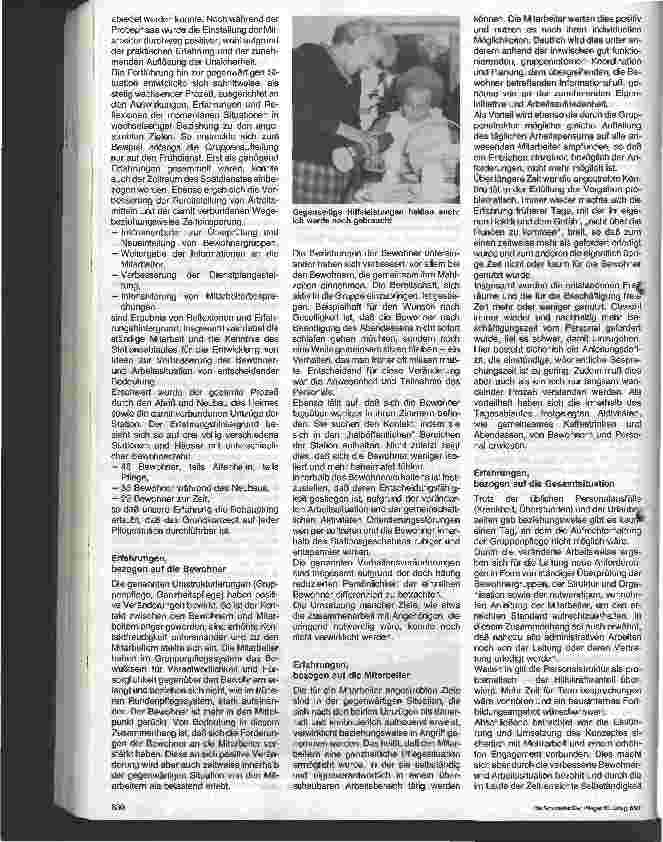 Vorschauseite 6: Veränderungen sind machbar - Konzeption und Realisierung eines Gruppenpflegesystems innerhalb einer Pflegestation