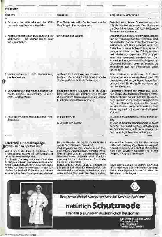 Vorschauseite 4: Stationshandbuch Klinische Krankenpflege 26. Folge: Lumbalpunktion