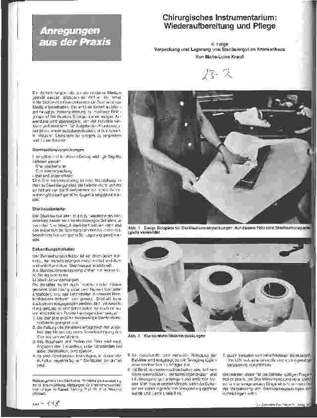 Vorschauseite 1: Chirurgisches Instrumentarium: Wiederaufbereitung und Pflege