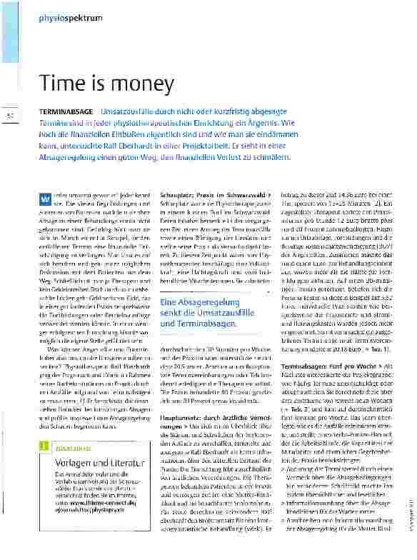 Vorschauseite 1: Time is money