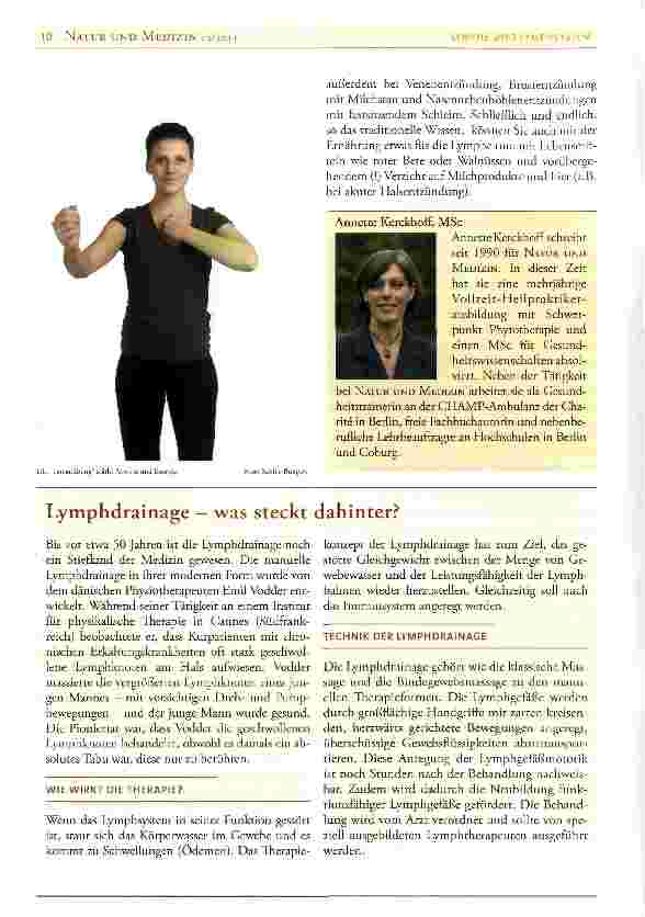 Vorschauseite 3: Hintergründe: Lymphe und Lymphsystem