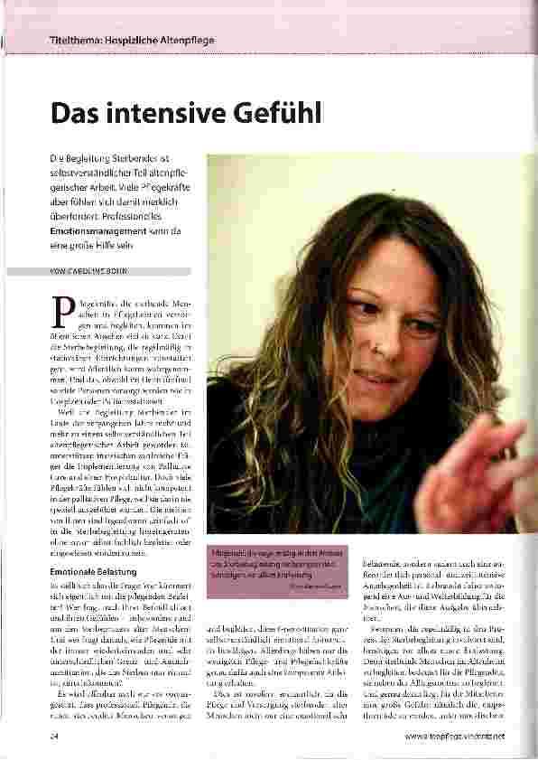 Vorschauseite 1: Das intensive Gefühl