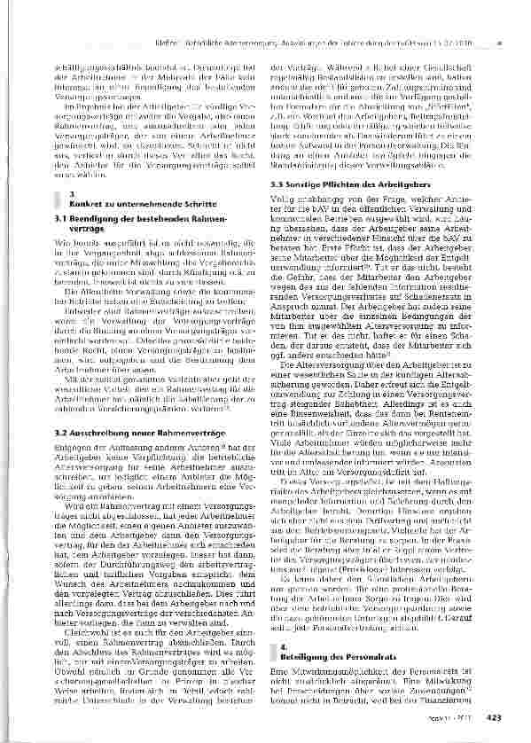 Vorschauseite 4: Betriebliche Altersversorgung: Auswirkungen der Entscheidung des EuGH vom 15.07.2010