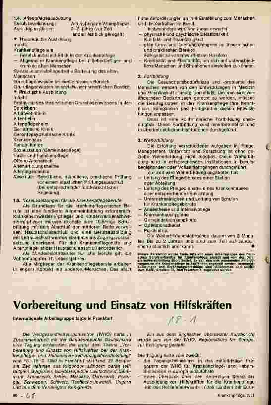 Vorschauseite 3: Berufbild Krankenpflege