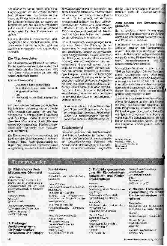 Vorschauseite 3: Ein Diabetes-Schulungsprogramm für Kinder