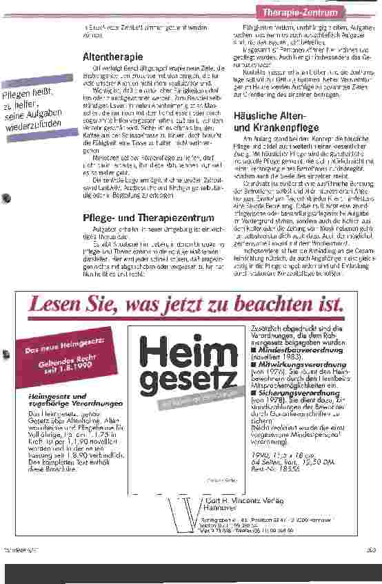 Vorschauseite 3: Anfordern, aber nicht überfordern Die Geronta bietet eine neue Art der Betreuung an