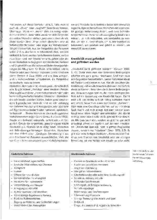 Vorschauseite 2: Kreativität fordern und fördern...
