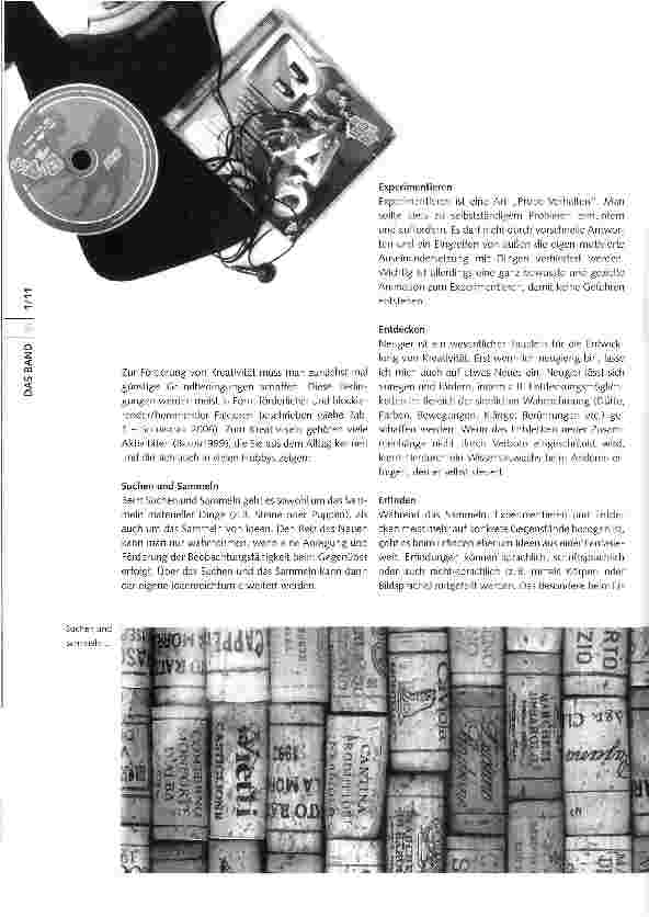 Vorschauseite 3: Kreativität fordern und fördern...
