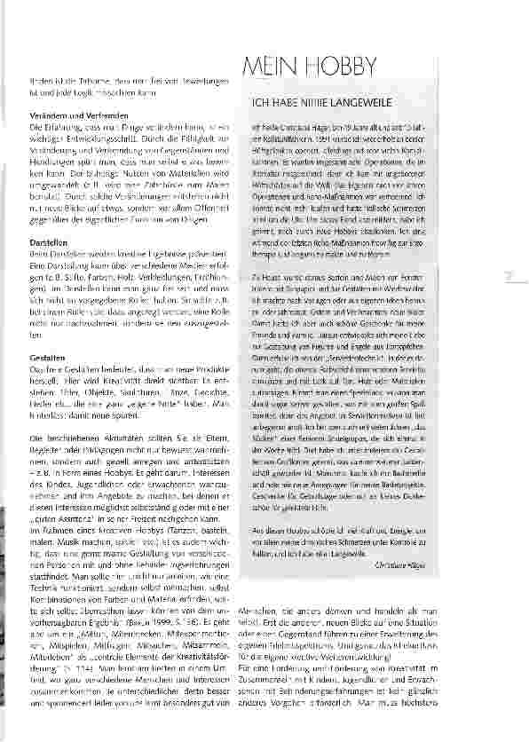 Vorschauseite 4: Kreativität fordern und fördern...
