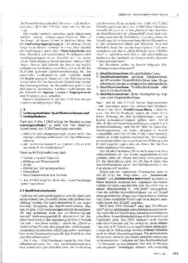 Vorschauseite 2: Neues Beamtenrecht in Bayern