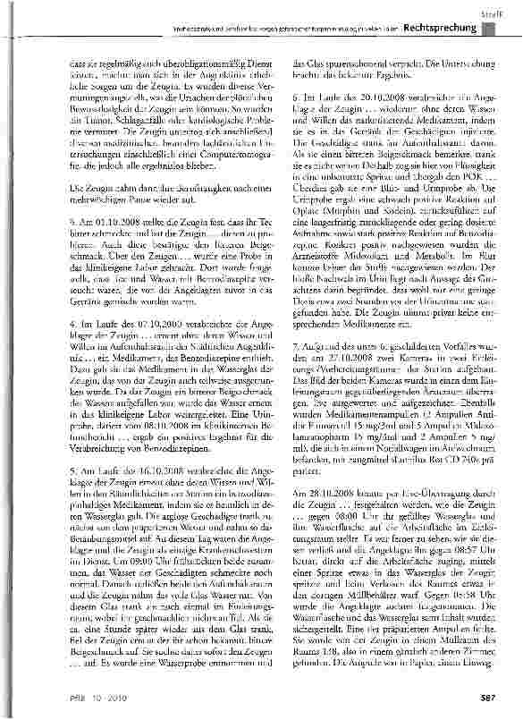 Vorschauseite 3: Freiheitsstrafe und Berufsverbot wegen gefährlicher Körperverletzung in sieben Fällen