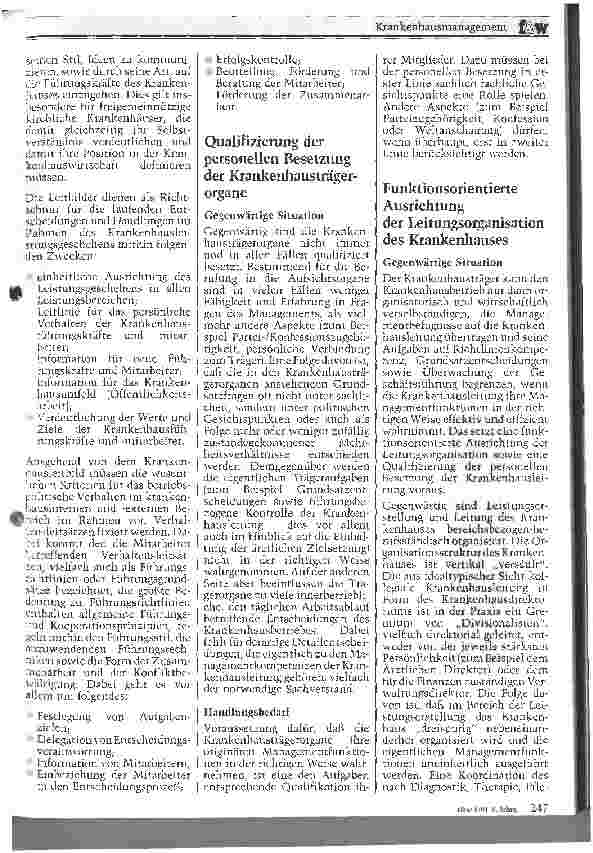 Vorschauseite 4: Krankenhausmanagement - Führungsaufgaben und Leitungsorganisation