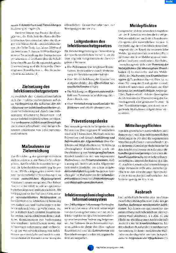 Vorschauseite 2: Das Infektionsschutzgesetz Überblick mit rechtlichen Anmerkungen