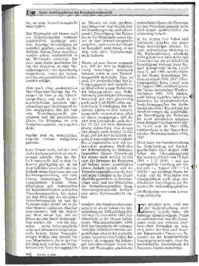 Vorschauseite 3: Schweigepflicht und Datenschutz bei Einschaltung von Verrechnungsstellen