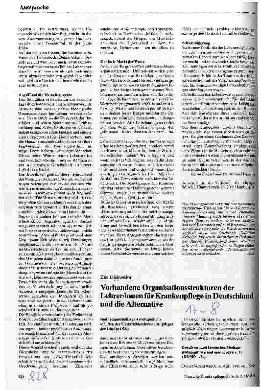 Vorschauseite 3: Zur Diskussion: Memorandum gegen die neue Lebensunwert-Diskussion Arbeitskreis zur Erforschung der Euthanasie-Geschichte