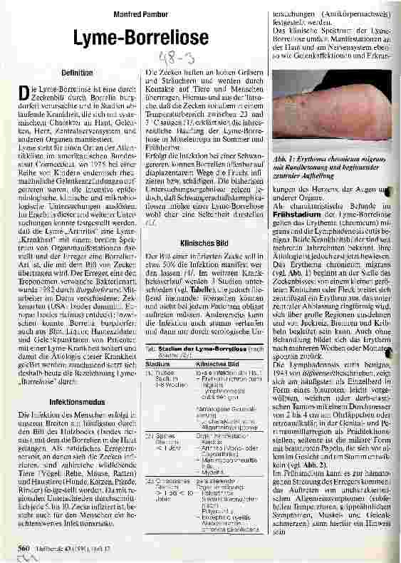 Vorschauseite 1: Lyme-Borreliose