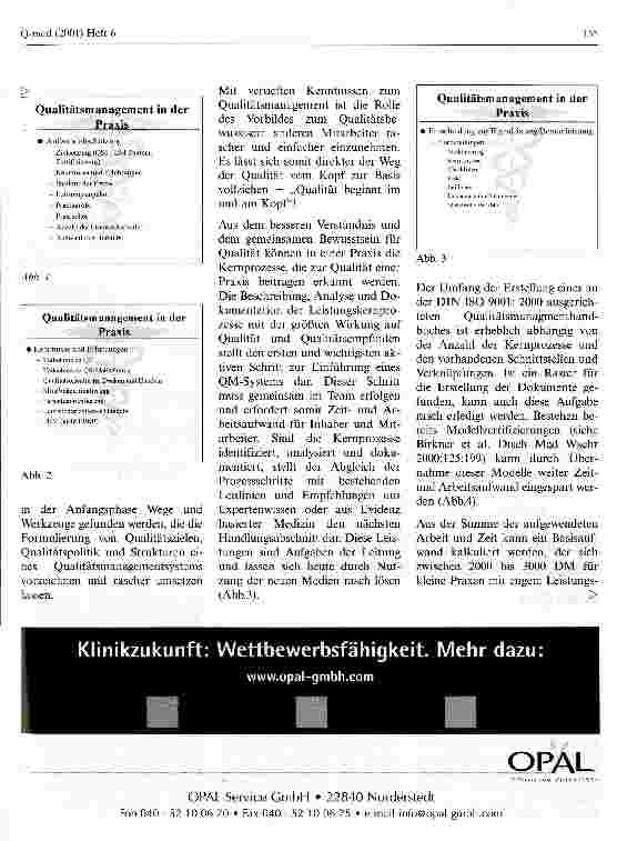Vorschauseite 2: Kosten-, Zeit und Arbeitsaufwand für die Zertifizierung einer Arztpraxis