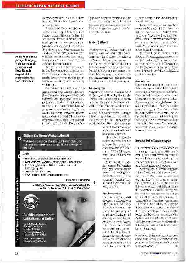 Vorschauseite 4: Medikamente in Schwangerschaft und Stillzeit | Teil 1 Psychopharmaka umsichtig anwenden