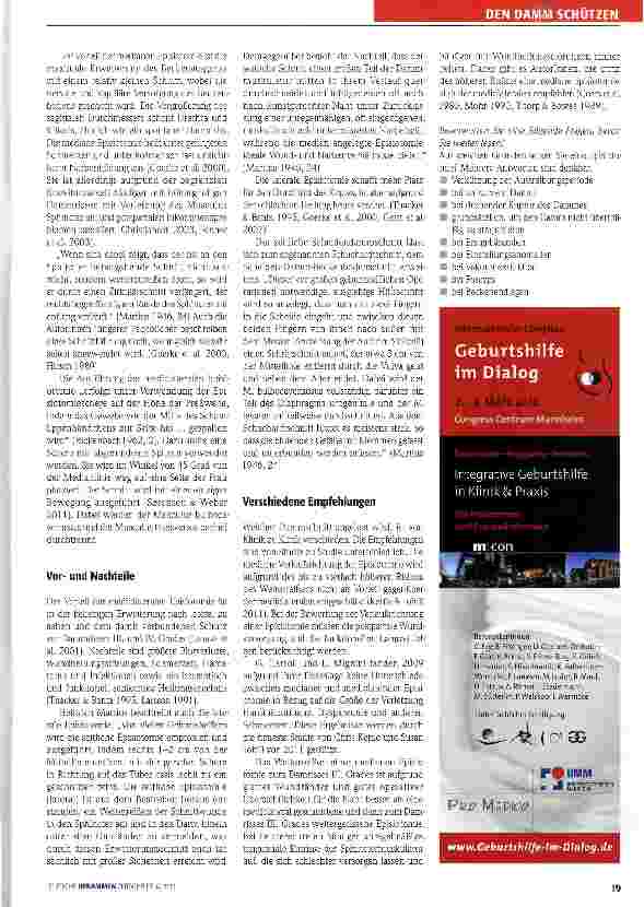 Vorschauseite 2: Schnitte in Damm und Scheide