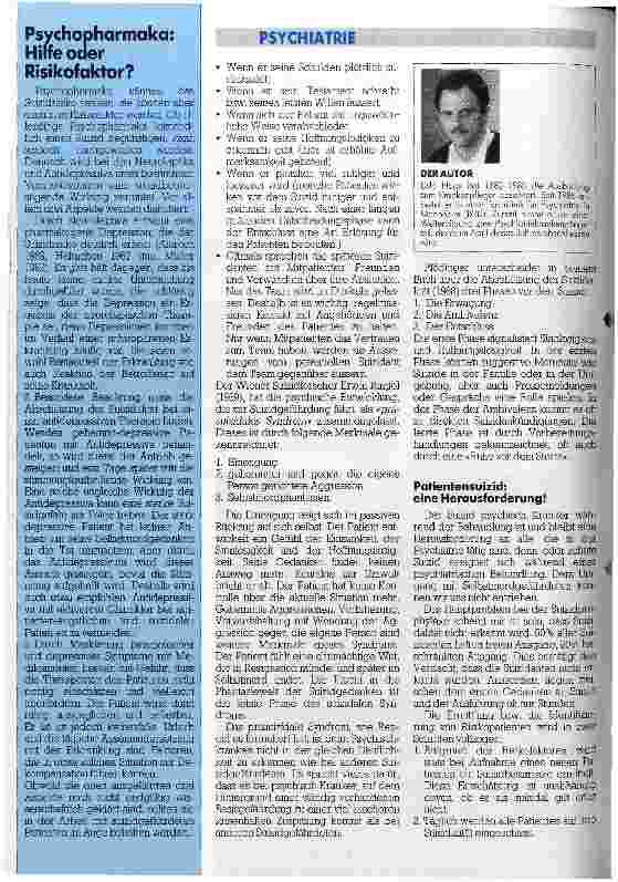 Vorschauseite 5: Suizidalität wird oft nicht erkannt