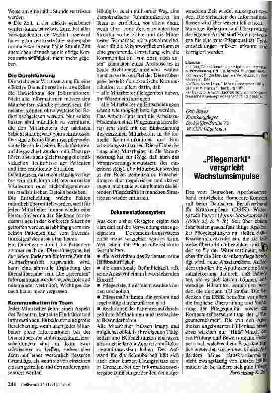 Vorschauseite 3: Zur rationellen Dienstübergabe in der Krankenpflege