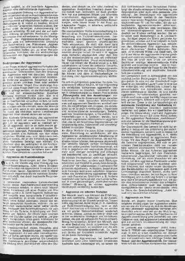 Vorschauseite 2: Bedürfnisse, Konflikte, Reaktionen 8. Folge: Aggressives Verhalten