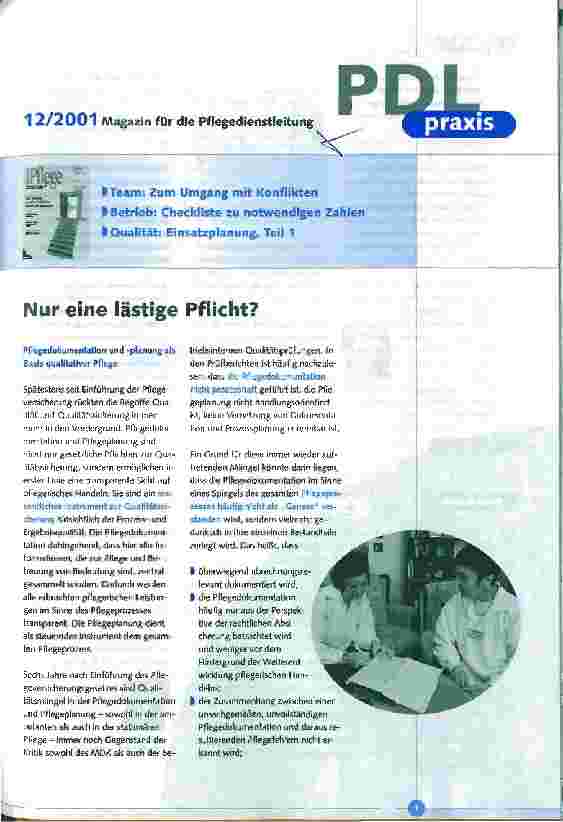 Vorschauseite 1: Nur eine lästige Pflicht?
