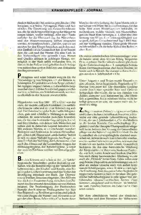 Vorschauseite 3: Geschichte der Hygiene