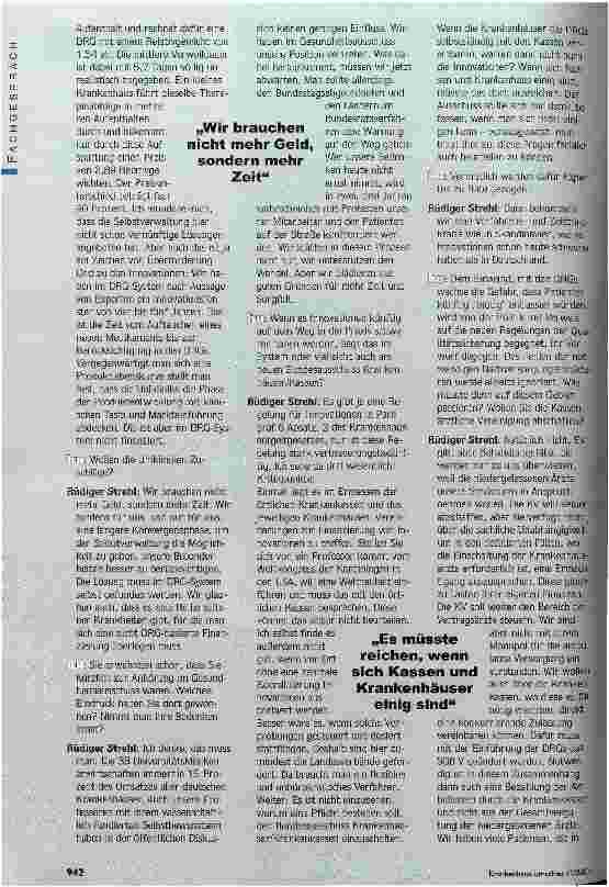 Vorschauseite 3: Die teuren Fehler der Politik Universitätskliniken leiden besonders unter Einführungsmängeln des DRG-Systems