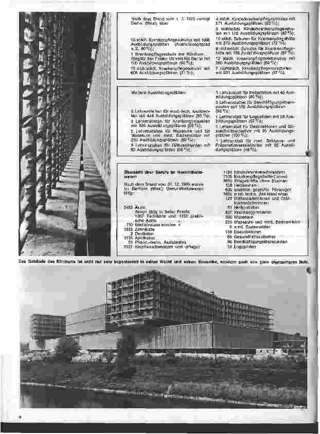 Vorschauseite 3: Ein Haus mit vielen Gesichtern Das Klinikum der Freien Universität Berlin
