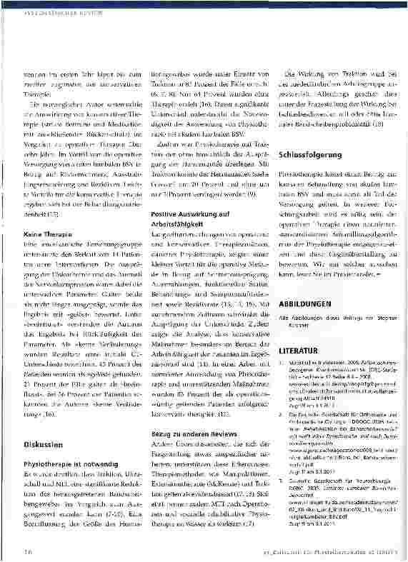 Vorschauseite 6: Physiotherapie bei akutem lumbalen Bandscheibenvorfall