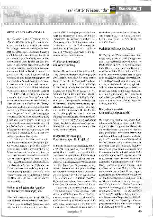 Vorschauseite 2: Medizinische Netzwerke im Wandel