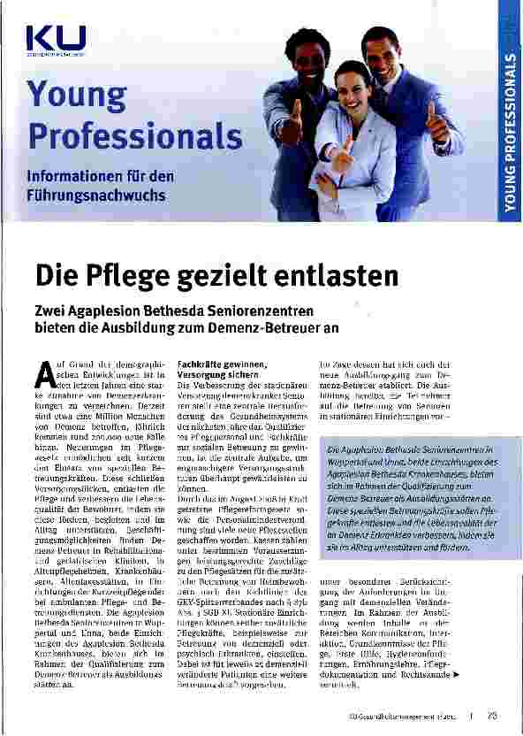 Vorschauseite 1: Die Pflege gezielt entlasten