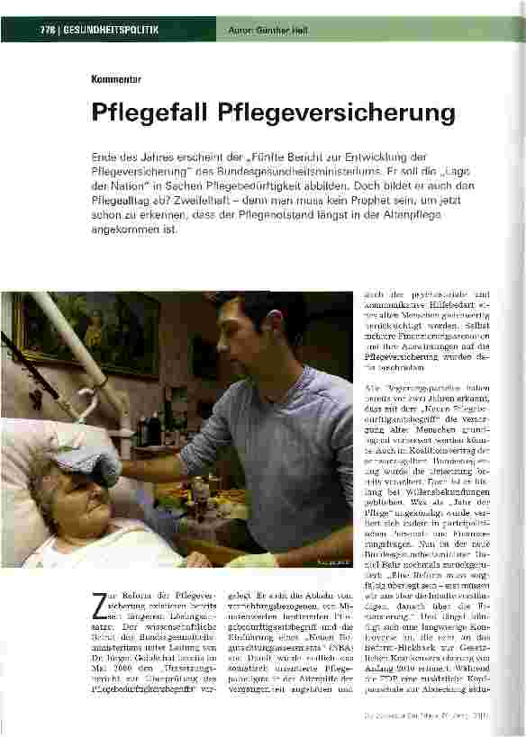 Vorschauseite 1: Pflegefall Pflegeversicherung
