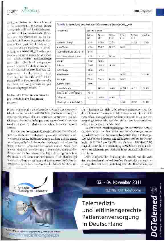 Vorschauseite 5: Arzneimittelanalyse im DRG-Zeitalter: PREAAAX DRC als artikelkonkretes und leistungsbezogenes Benchmarking von Arzneimittelkosten