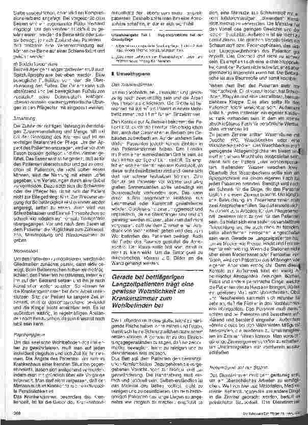 Vorschauseite 2: Hygiene-Probleme bei der Pflege bettlägeriger Langzeitpatienten
