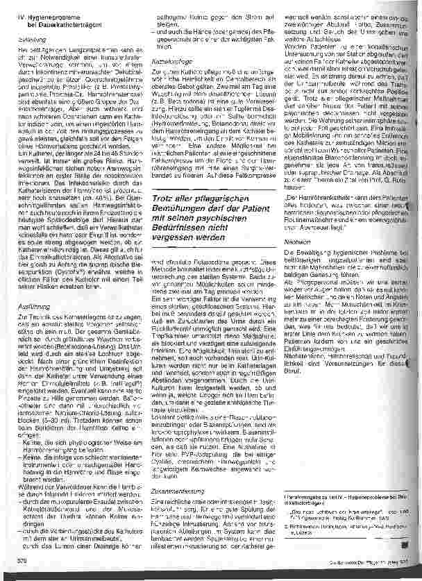 Vorschauseite 4: Hygiene-Probleme bei der Pflege bettlägeriger Langzeitpatienten
