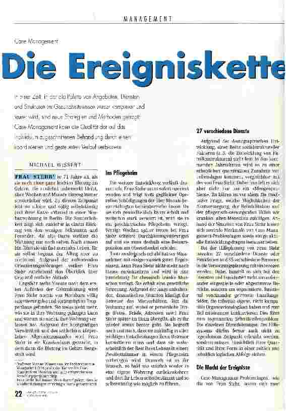 Vorschauseite 1: Die Ereigniskette steuern ... Case-Management