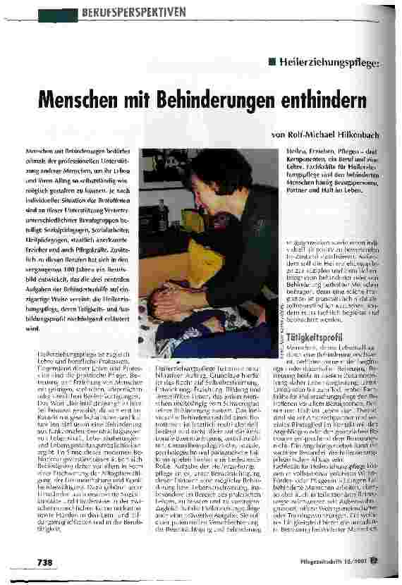 Vorschauseite 1: Menschen mit Behinderungen enthindern