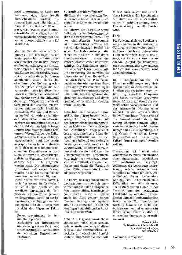 Vorschauseite 3: Transparenz für mehr Wirtschaftlichkeit