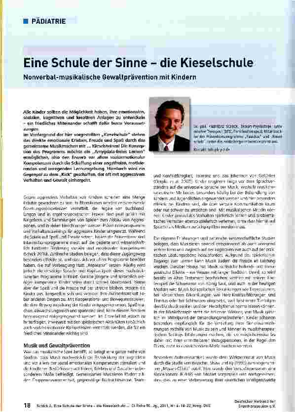 Vorschauseite 1: Eine Schule der Sinne - die Kieselschule