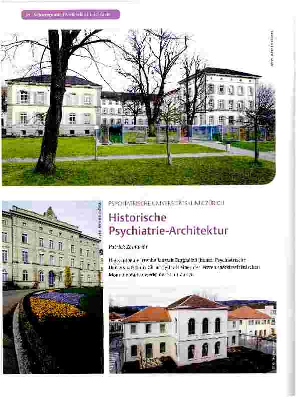 Vorschauseite 1: Historische Psychiatrie-Architektur