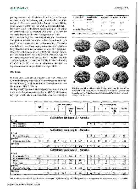 Vorschauseite 4: Neuronale Korrelate rhythmischer Strukturen beim Singen - eine fMRT-Studie