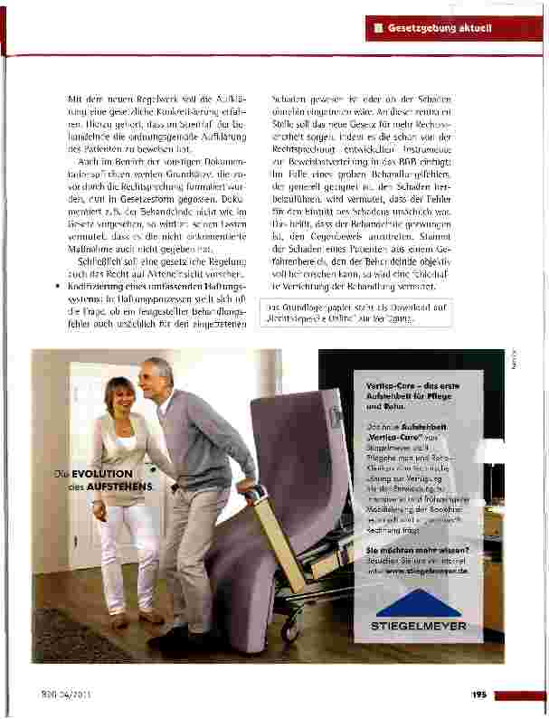 Vorschauseite 2: Grundlagenpapier Patientenrechte in Deutschland