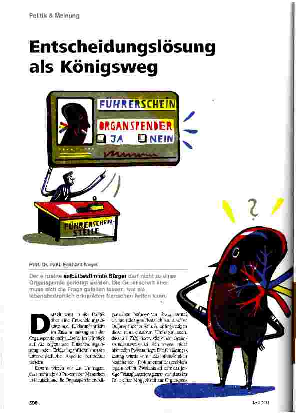 Vorschauseite 1: Entscheidungslösung als Königsweg