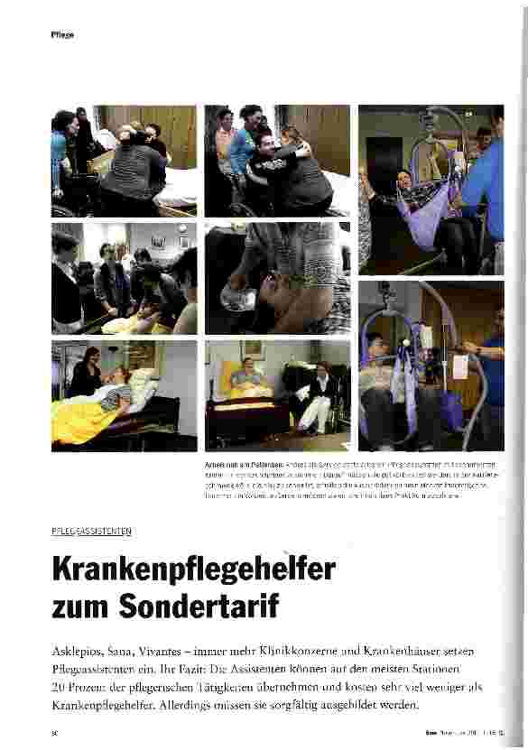 Vorschauseite 1: Krankenpflegehelfer zum Sondertarif