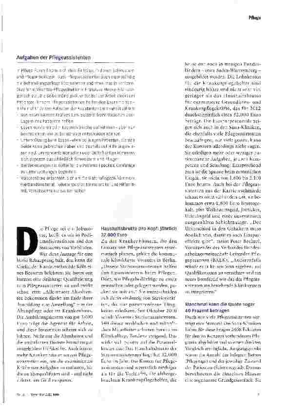 Vorschauseite 2: Krankenpflegehelfer zum Sondertarif