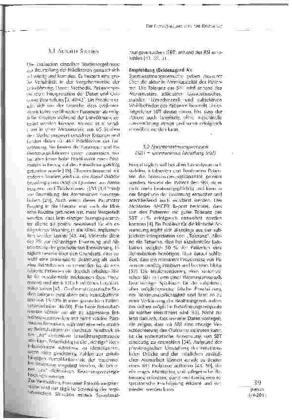 Vorschauseite 4: DIE ENTWÖHNUNG VON DER BEATMUNG