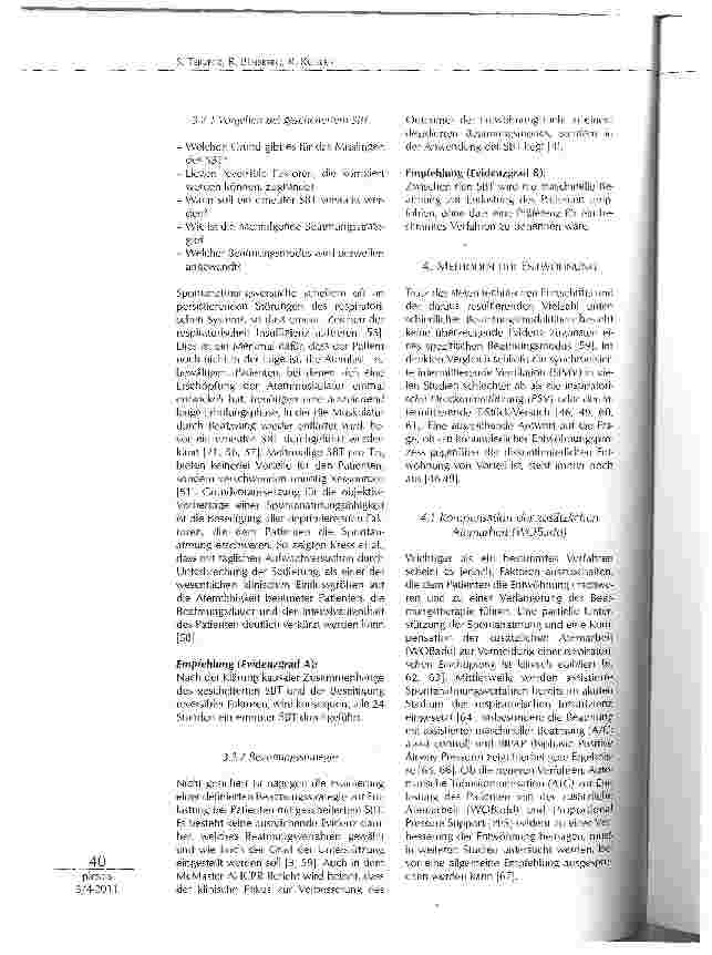 Vorschauseite 5: DIE ENTWÖHNUNG VON DER BEATMUNG
