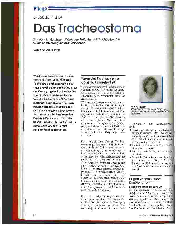 Vorschauseite 1: Das Tracheostoma